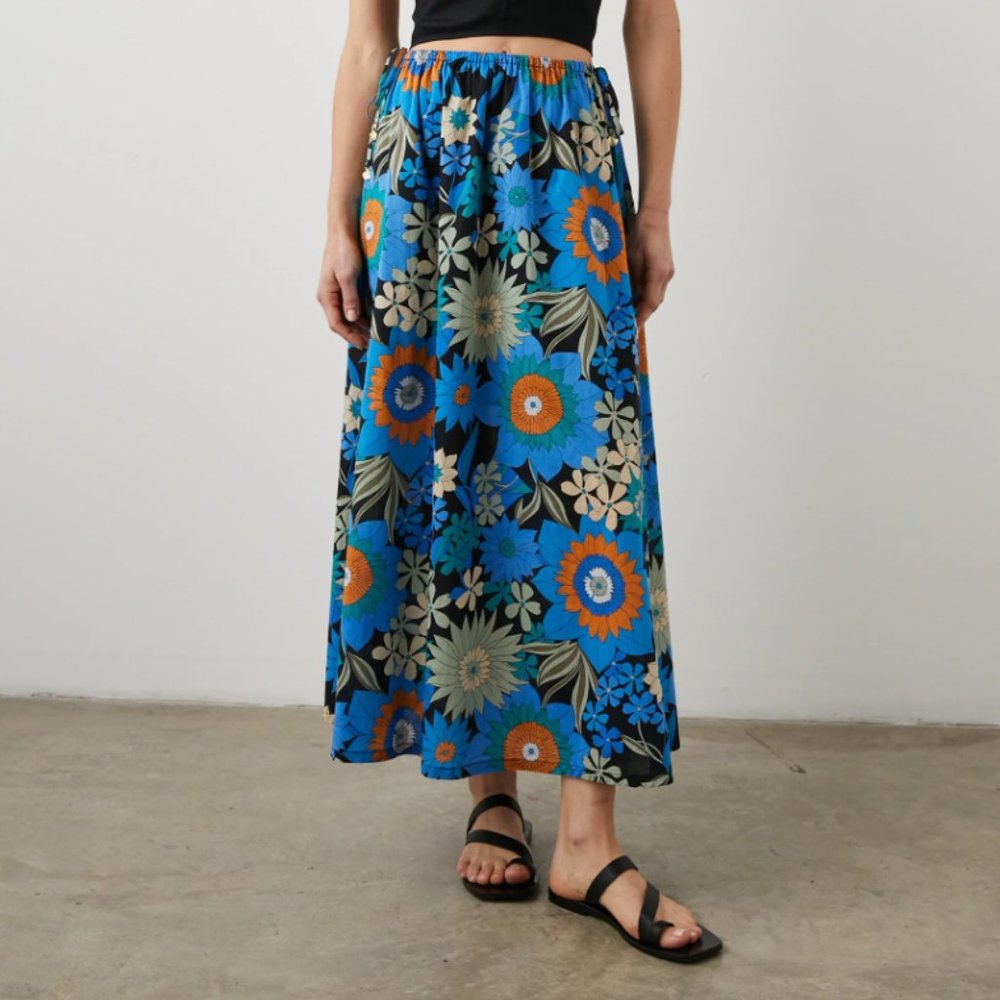 Rails Beech Skirt Azul Wildflower Small